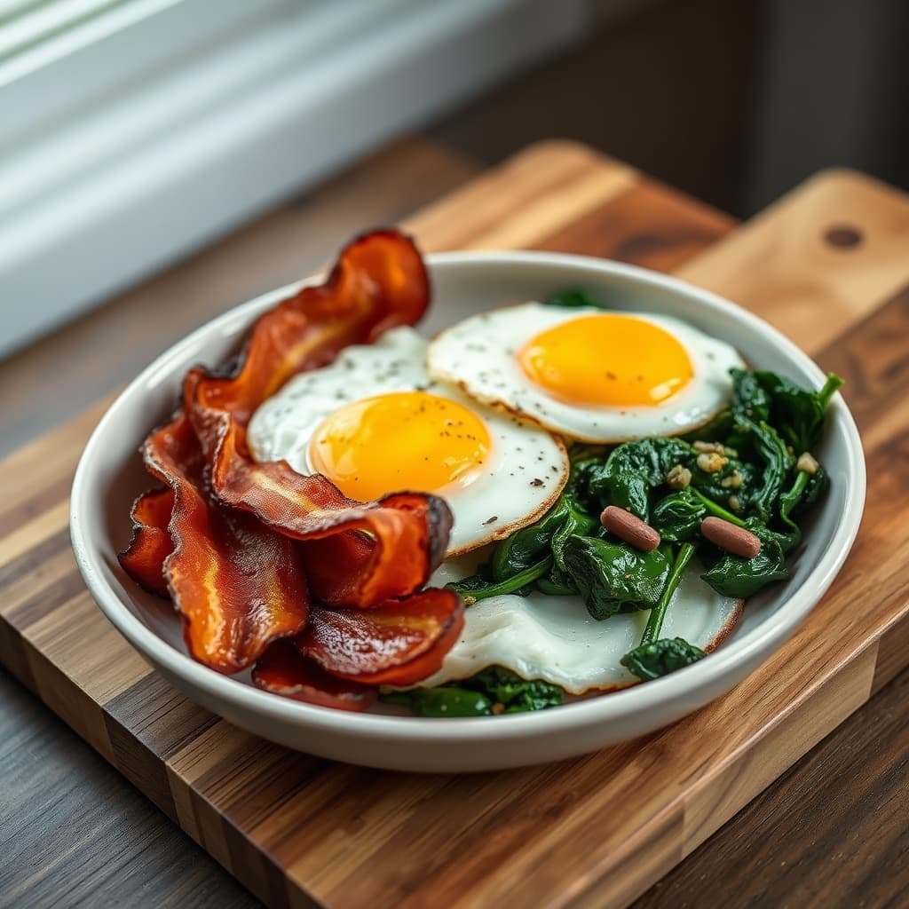 Bacon & Egg Keto Plate