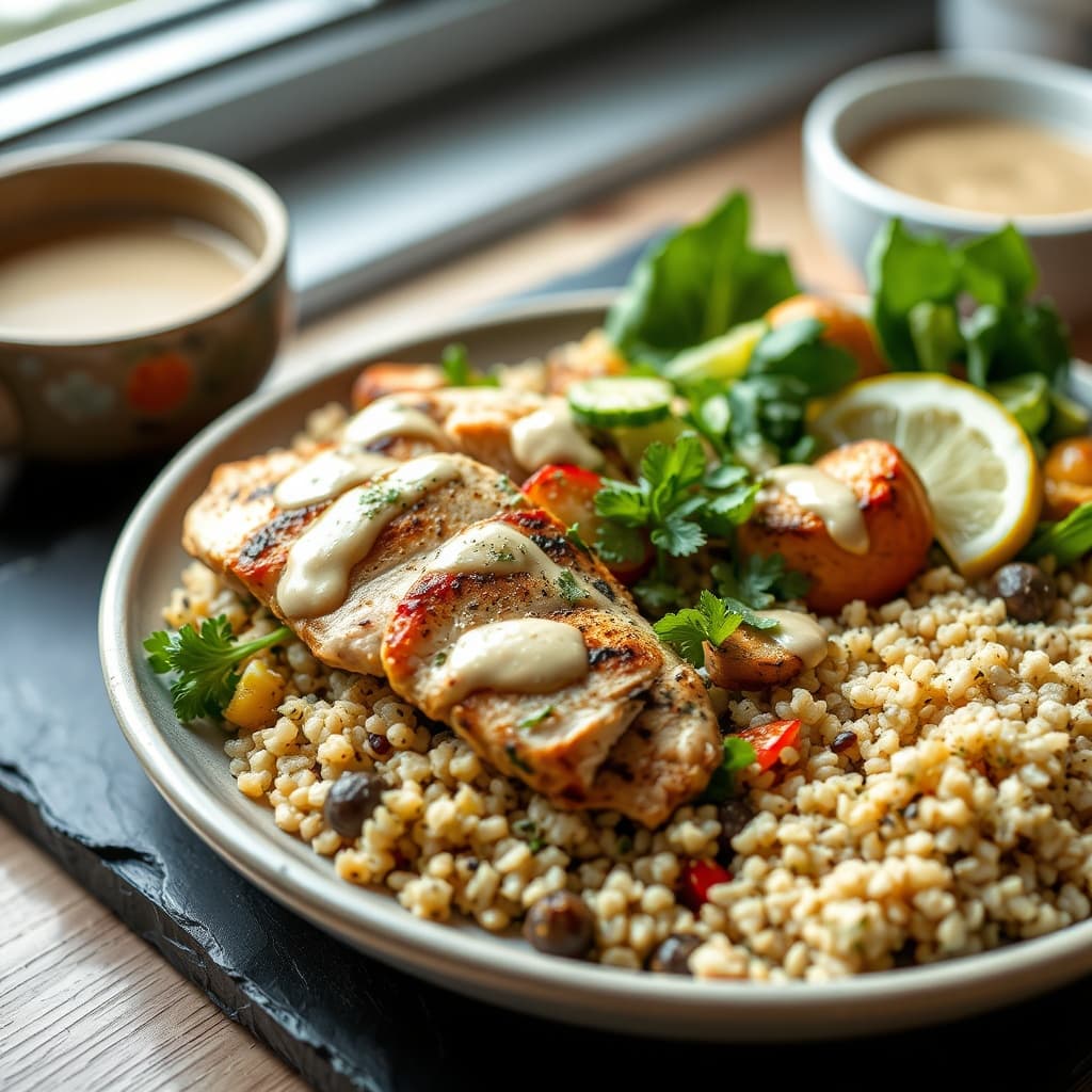 Herb-Marinated Grilled Chicken & Quinoa Power Bowl
